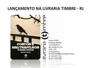LANÇAMENTO NA LIVRARIA TIMBRE - RJ